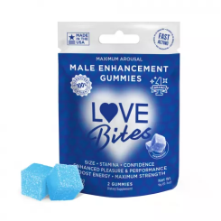 Love Bites - Male Enhancements Gummies - 2 Pièces Par Paquet - 0,3 Oz.