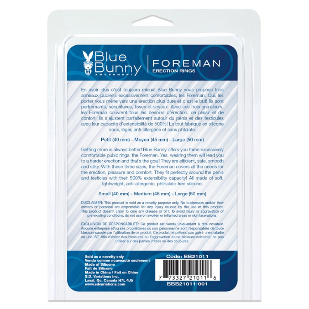 BLUE BUNNY FOREMAN BLUE BUNNY FOREMAN