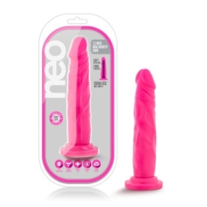 Blush - Neo - 7.5 Inch Dual Density Cock - Neon Pink