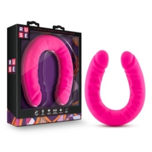 Blush - Ruse - 18 inch Silicone Slim Double Dong - Hot Pink