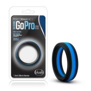 Blush - SILICONE GO PRO COCK RING Black/Blue/Black