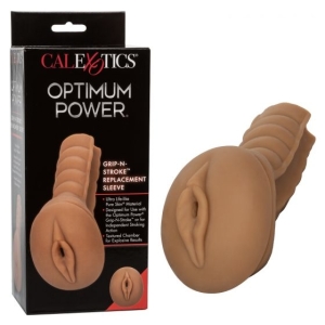 CalExotics - Optimum Power Grip-N-Stroke Replacement Sleeve - Brown