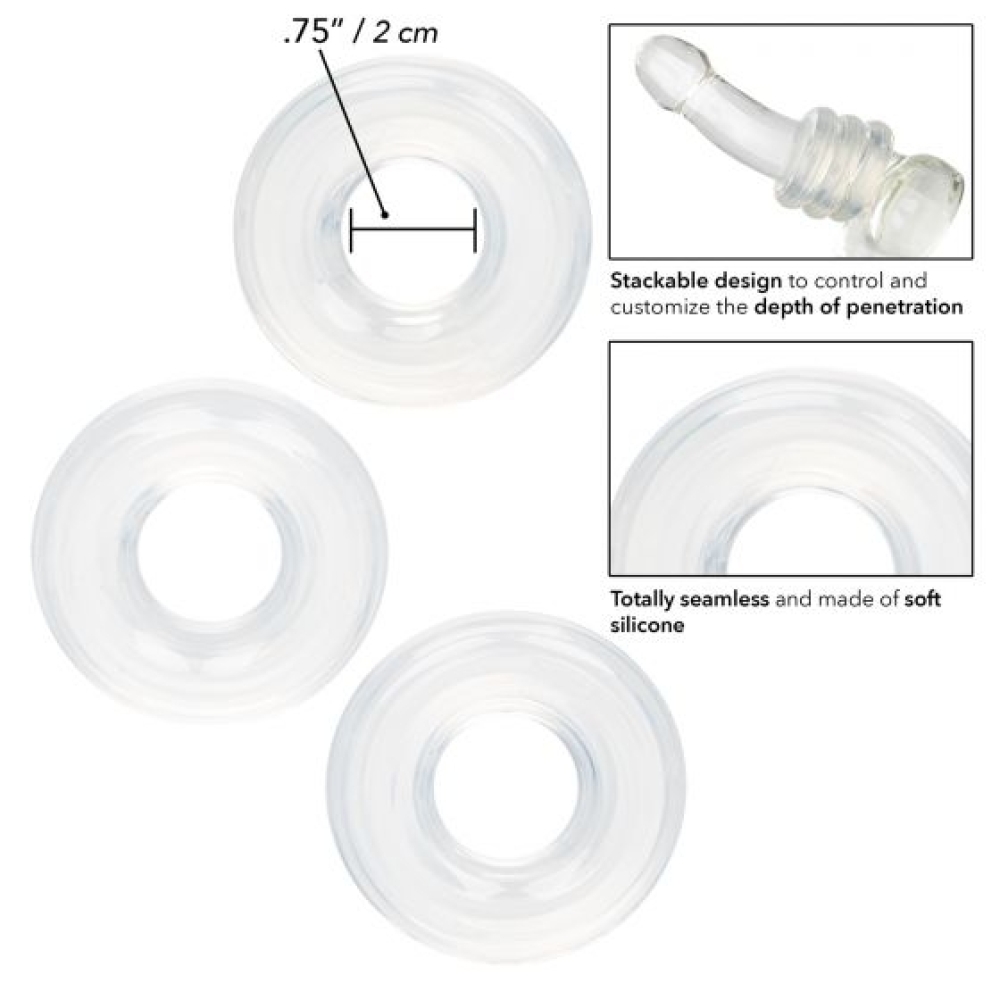 CalExotics - Set of 3 Silicone Stacker Rings CalExotics - Set of 3 Silicone Stacker Rings