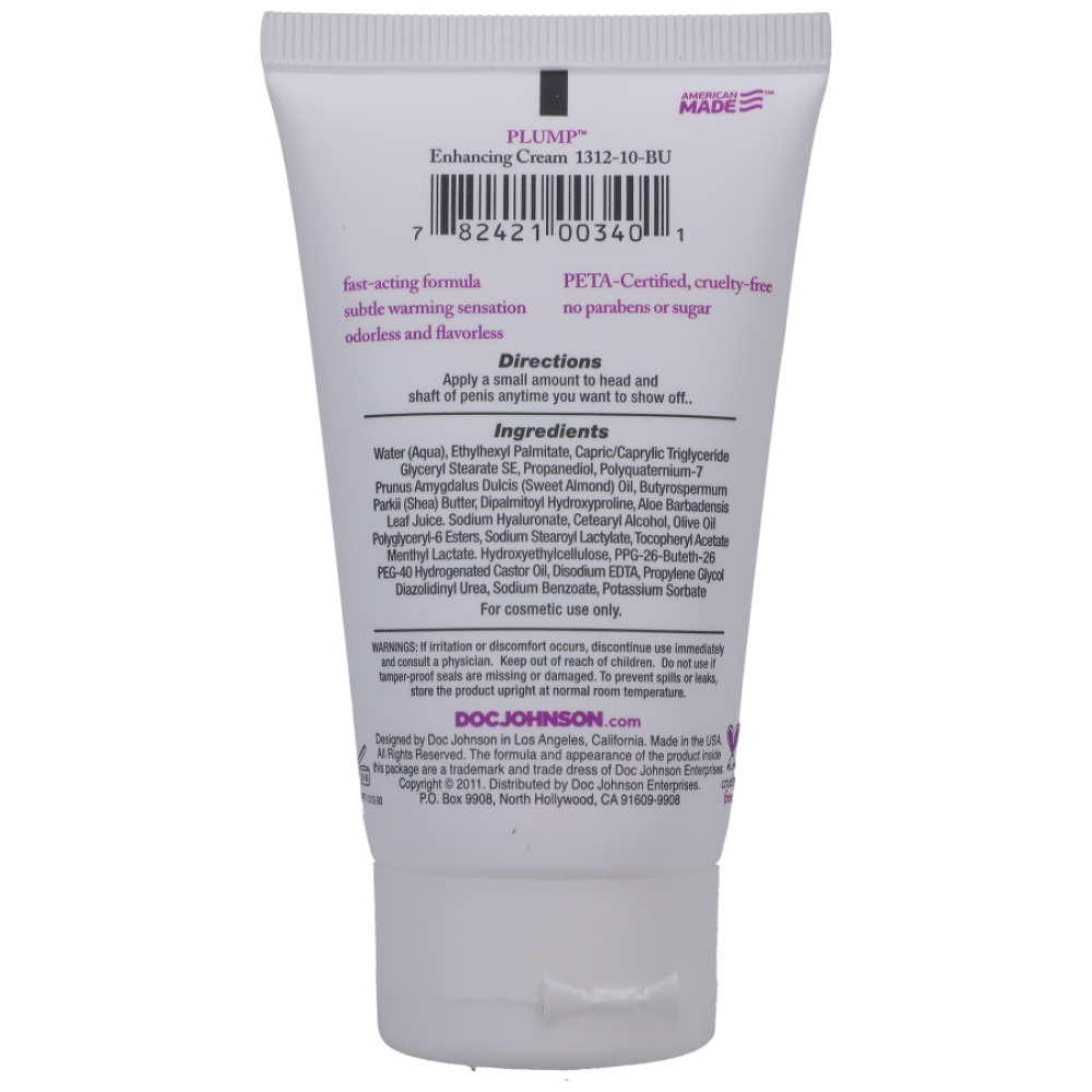 Intimate Enhancements Plump - Crème Sublimatrice Pour Homme Intimate Enhancements Plump - Crème Sublimatrice Pour Homme