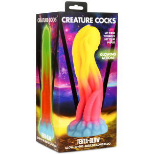 Creature Cocks - Tenta-Glow Glow-In-The-Dark Silicone Dildo