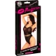 Pink Lipstick All Access Pass Bodystocking - Black - One Size