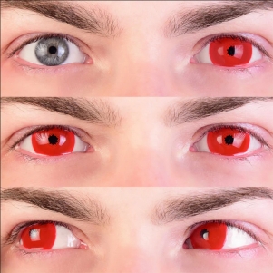 Primal Red Mini Sclera Costume Lenses